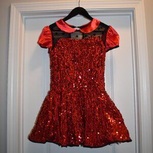 Weissman Child X-Large Red and Black Dance costume